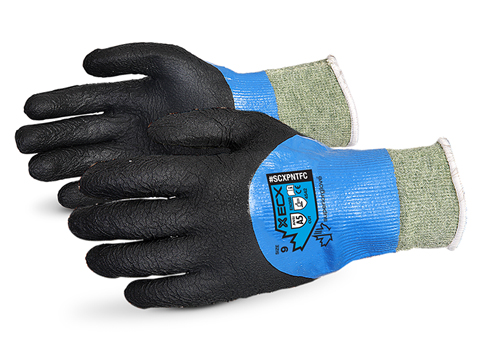 #SCXPNTFC Superior Glove® Emerald CX® Liquid Proof Kevlar® Wire-Core™ Cut Resistant Work Gloves with Full Micropore Nitrile Coating